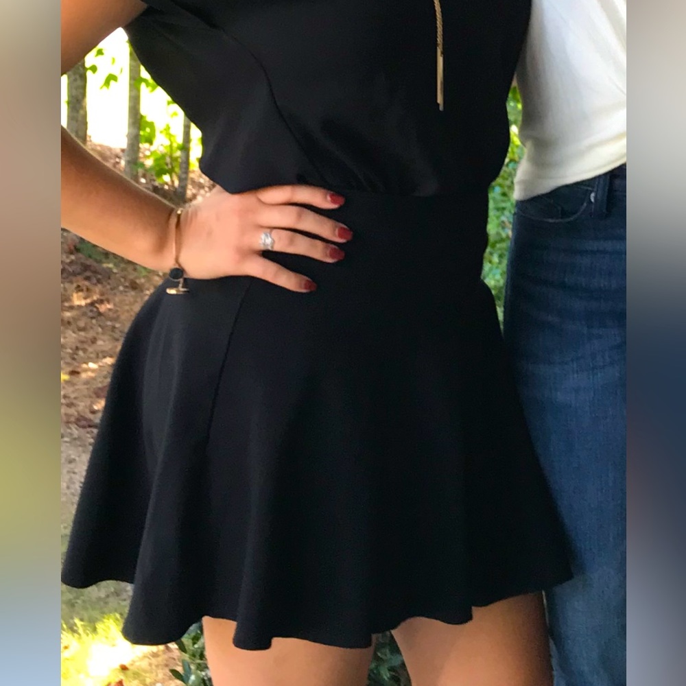 Black skater skirt
